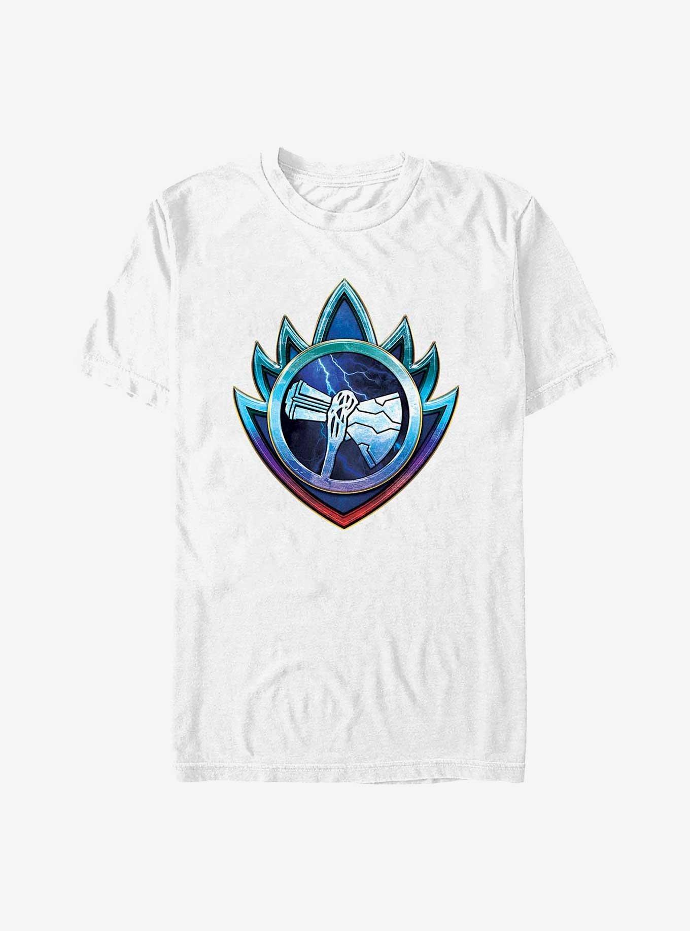 Marvel Thor: Love And Thunder Silver Stormbreaker Emblem T-Shirt, WHITE, hi-res