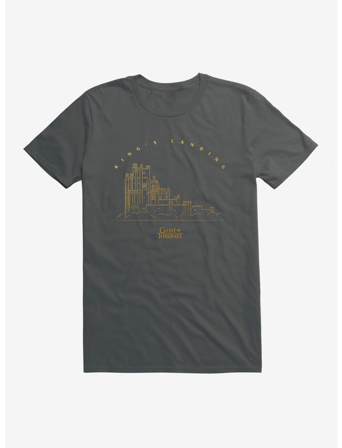 Game Of Thrones King's Landing Outline T-Shirt, CHARCOAL, hi-res