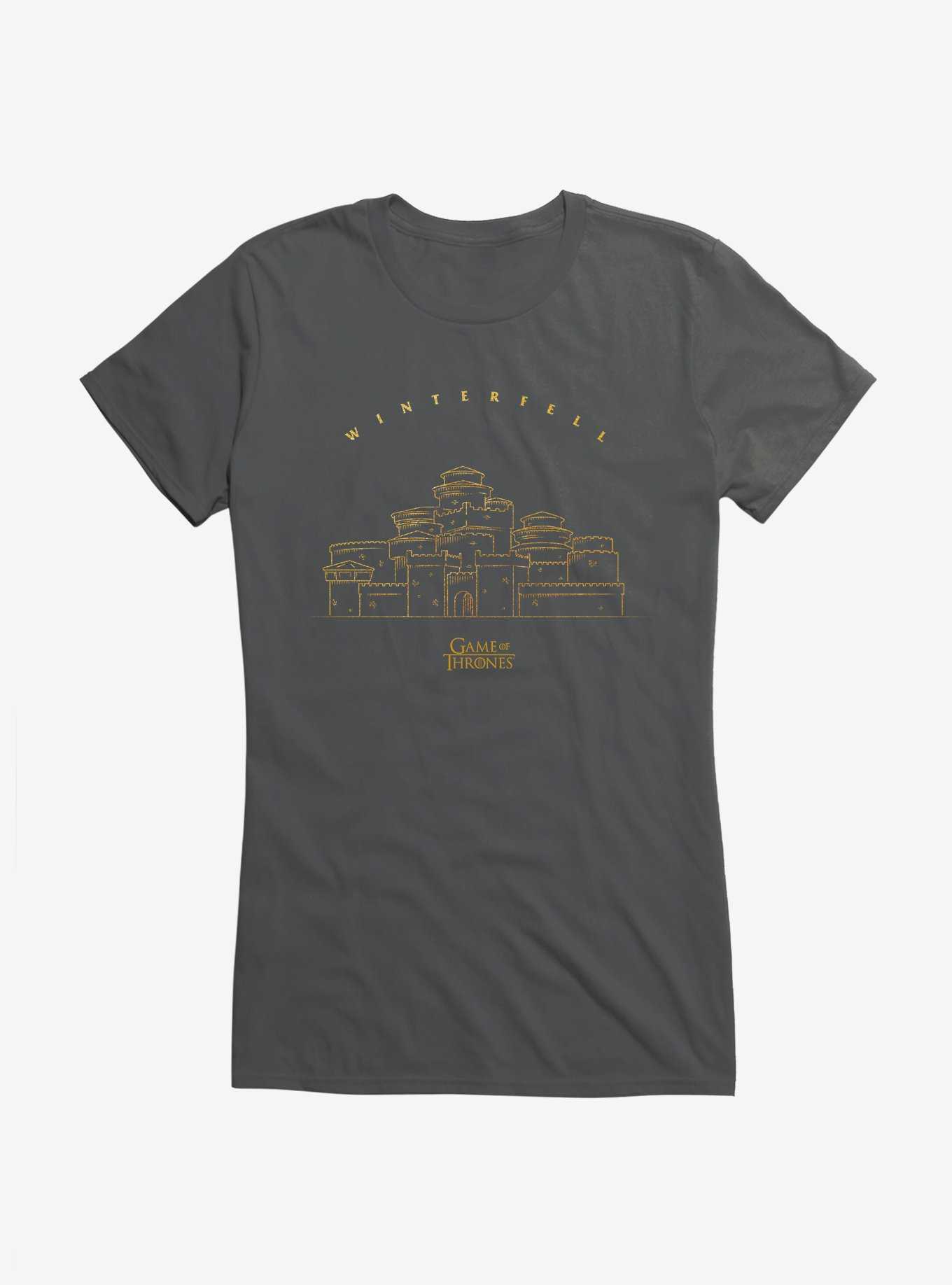 Game Of Thrones Winterfell Outline Girls T-Shirt, , hi-res