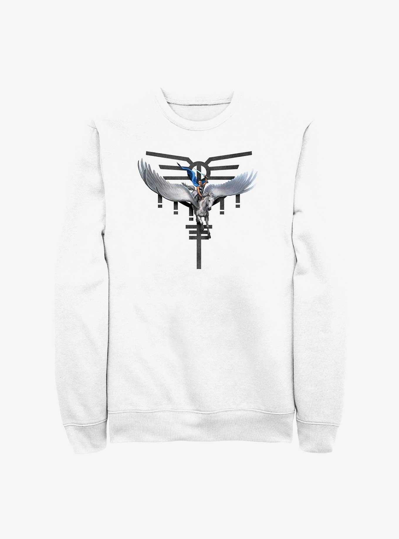 Marvel Thor: Love And Thunder Valkyrie Pegasus Sweatshirt, WHITE, hi-res