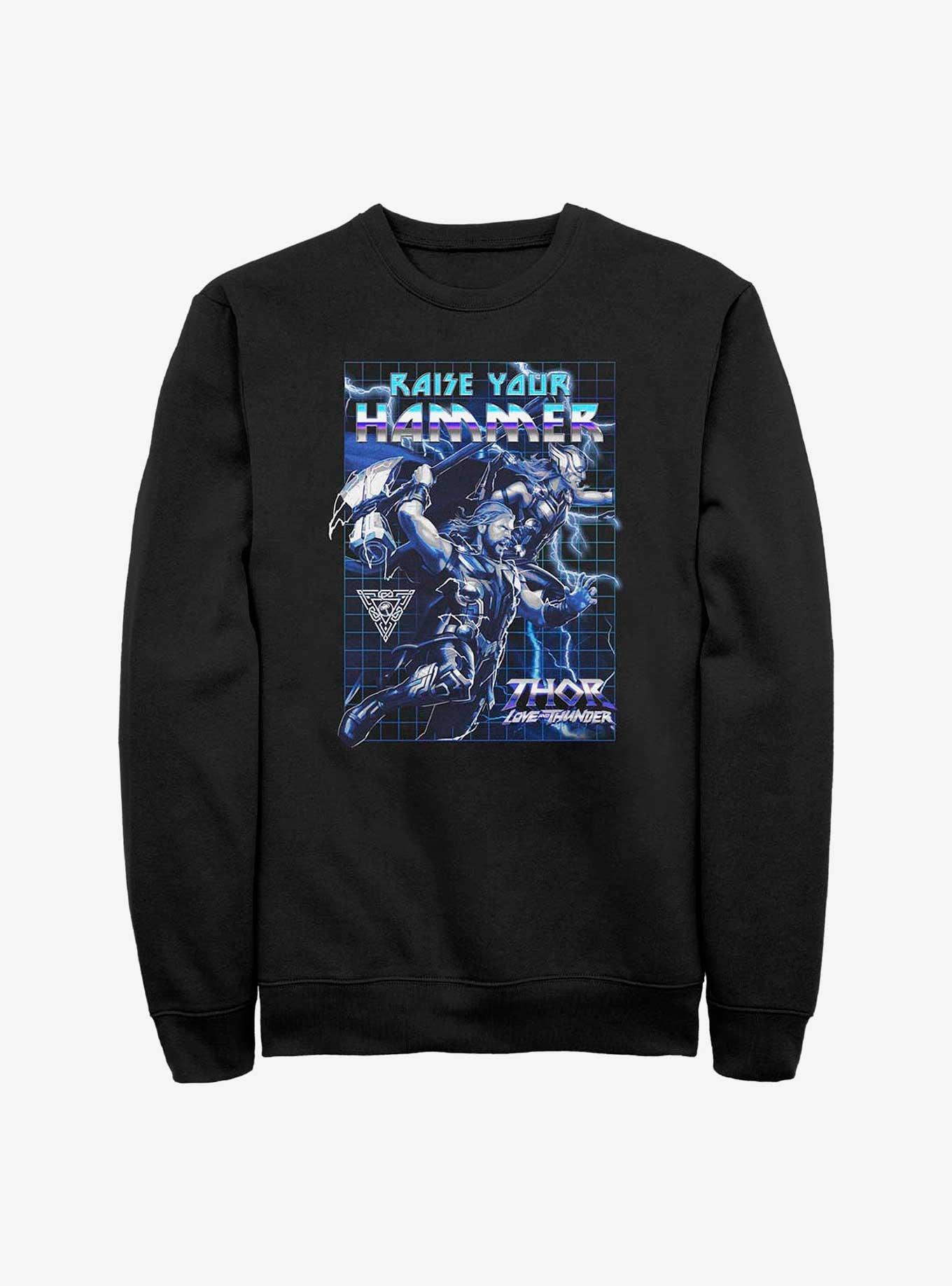 Marvel Thor: Love And Thunder Raise Your Hammer Sweatshirt, , hi-res