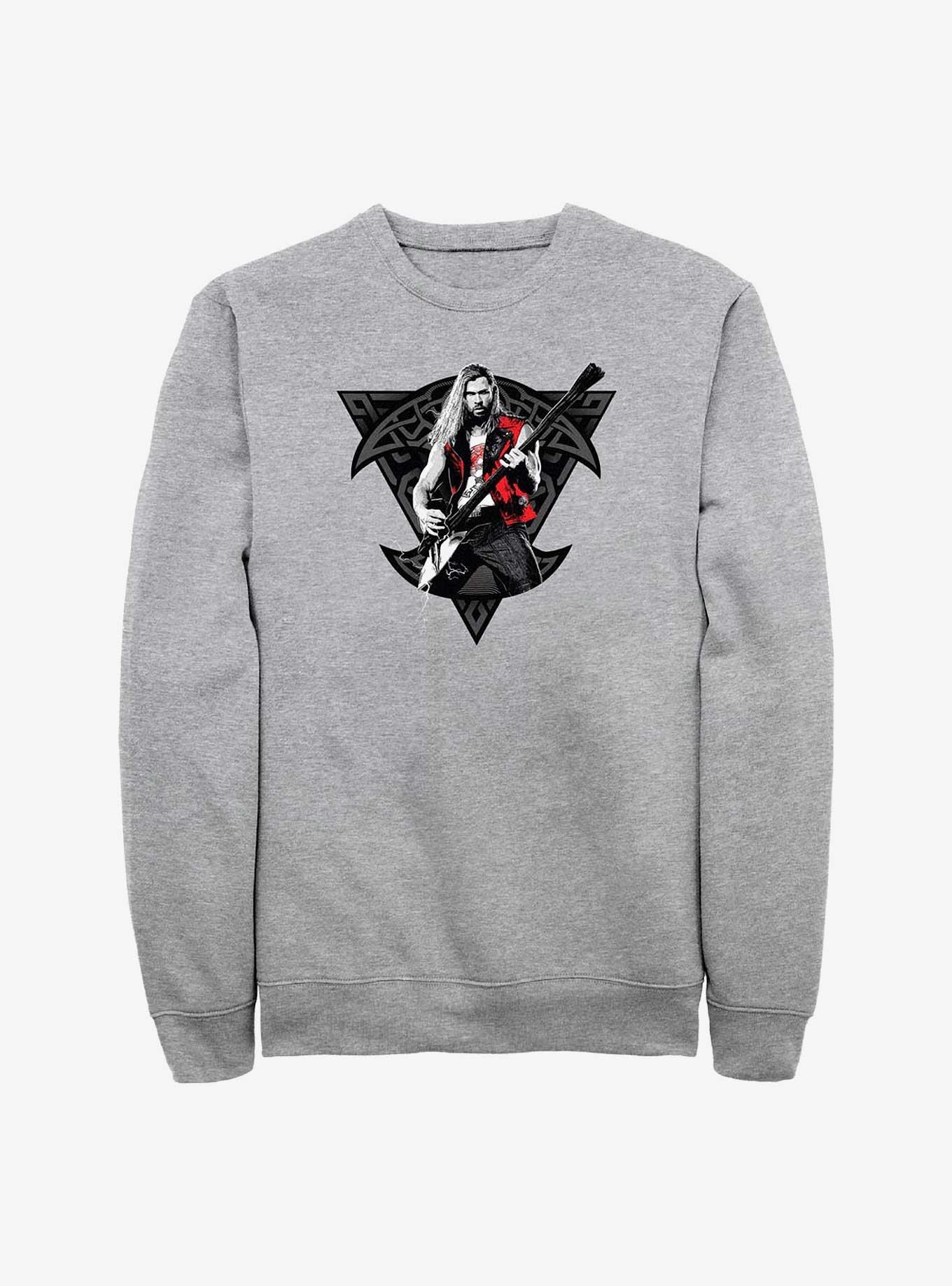 Marvel Thor: Love And Thunder Rocker Viking Thor Sweatshirt, ATH HTR, hi-res