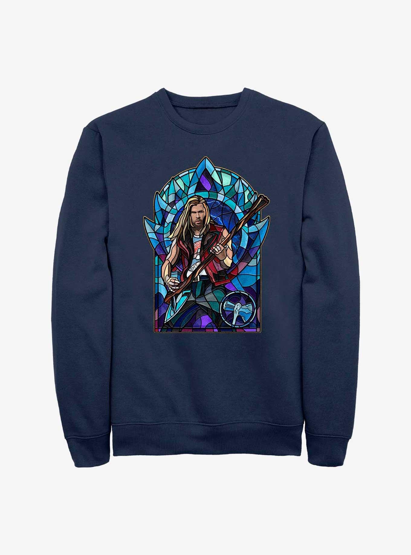 Marvel Thor: Love And Thunder Stained Glass Rocker Sweatshirt, , hi-res