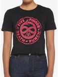 Five Finger Death Punch Serpent Crop Girls T-Shirt, BLACK, hi-res