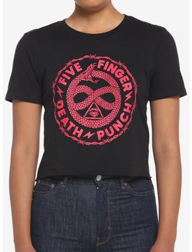 Five Finger Death Punch Serpent Crop Girls T-Shirt, , hi-res