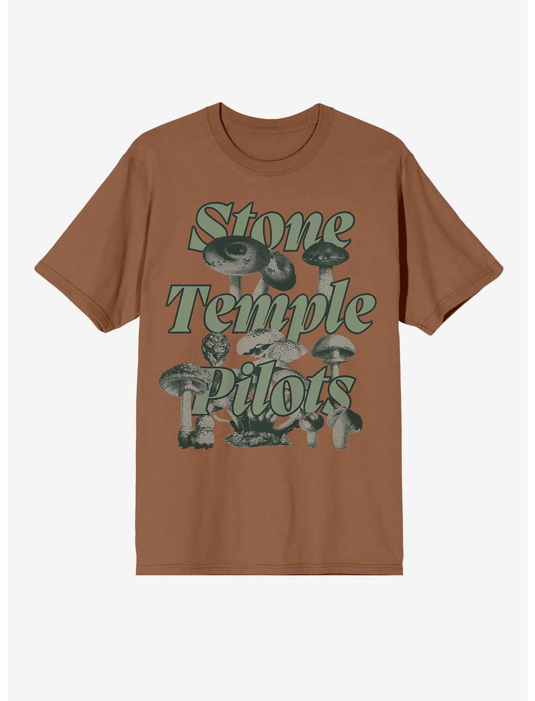Stone Temple Pilots Mushroom Boyfriend Fit Girls T-Shirt, BROWN, hi-res