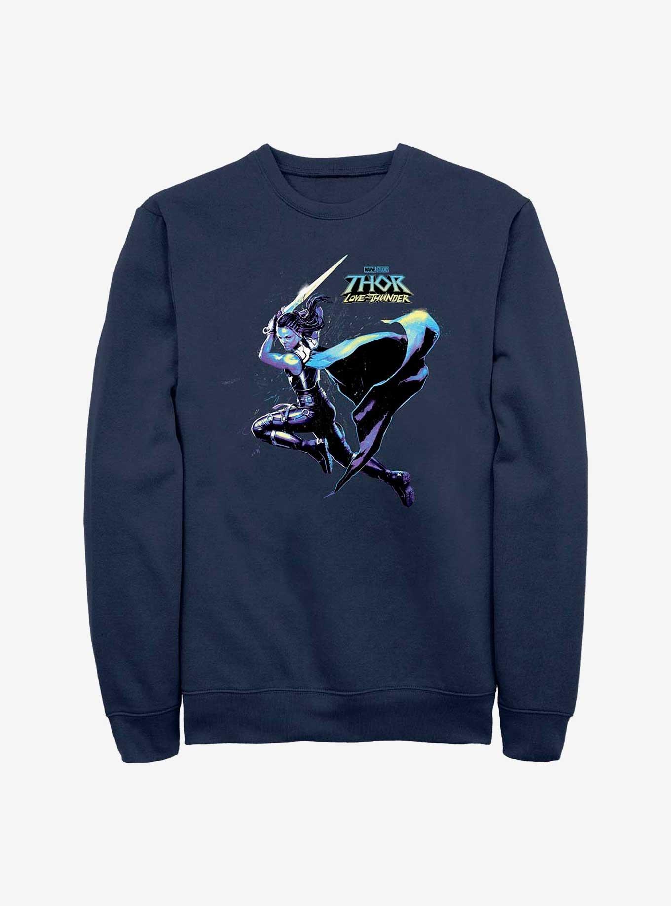 Marvel Thor: Love And Thunder Valkyrie Hero Shot Sweatshirt, , hi-res