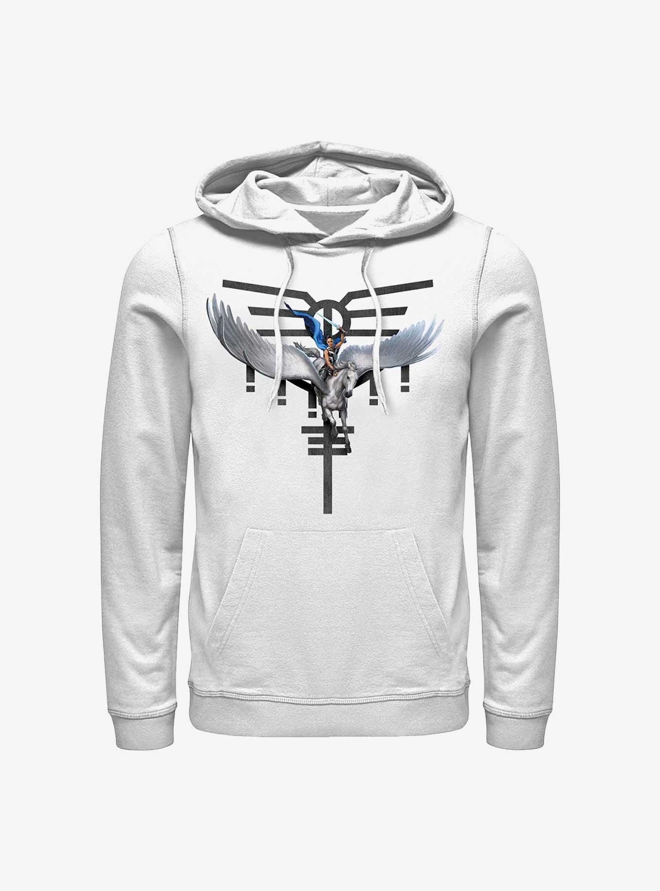 Marvel Thor: Love And Thunder Valkyrie Pegasus Hoodie, WHITE, hi-res