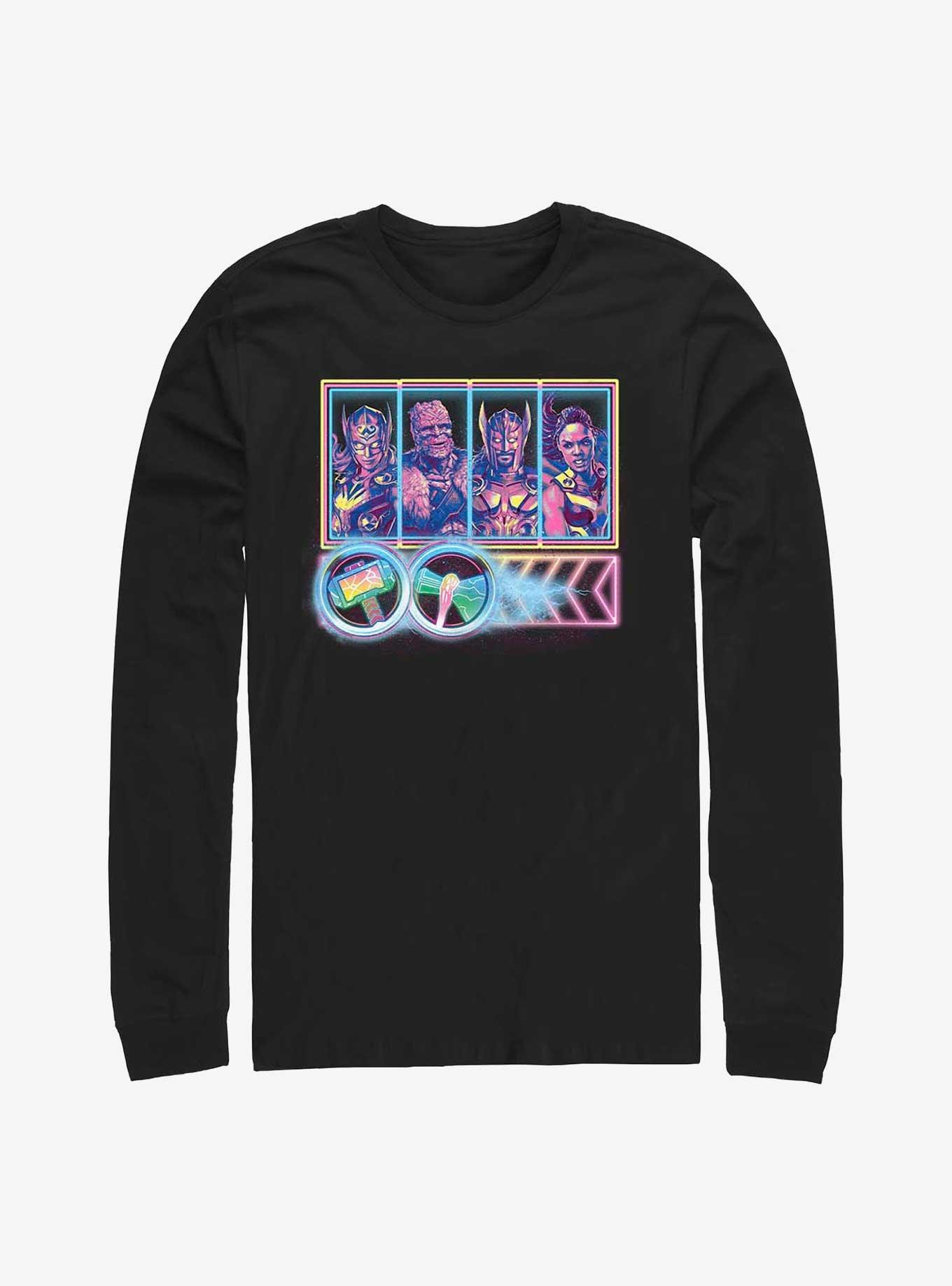 Marvel Thor: Love And Thunder Neon Character Select Long Sleeve T-Shirt, , hi-res