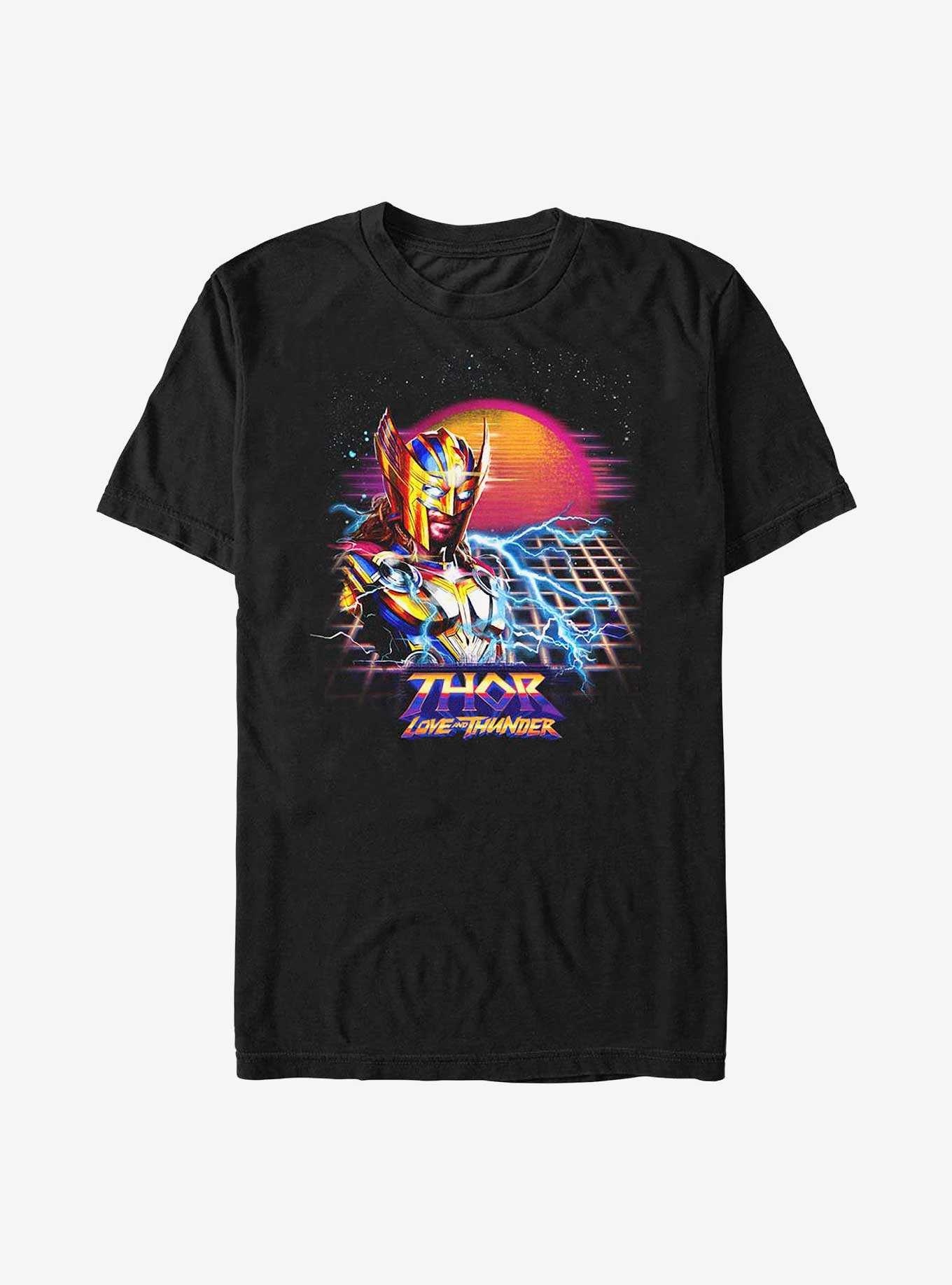 Marvel Thor: Love And Thunder Synthwave Sunset T-Shirt, , hi-res