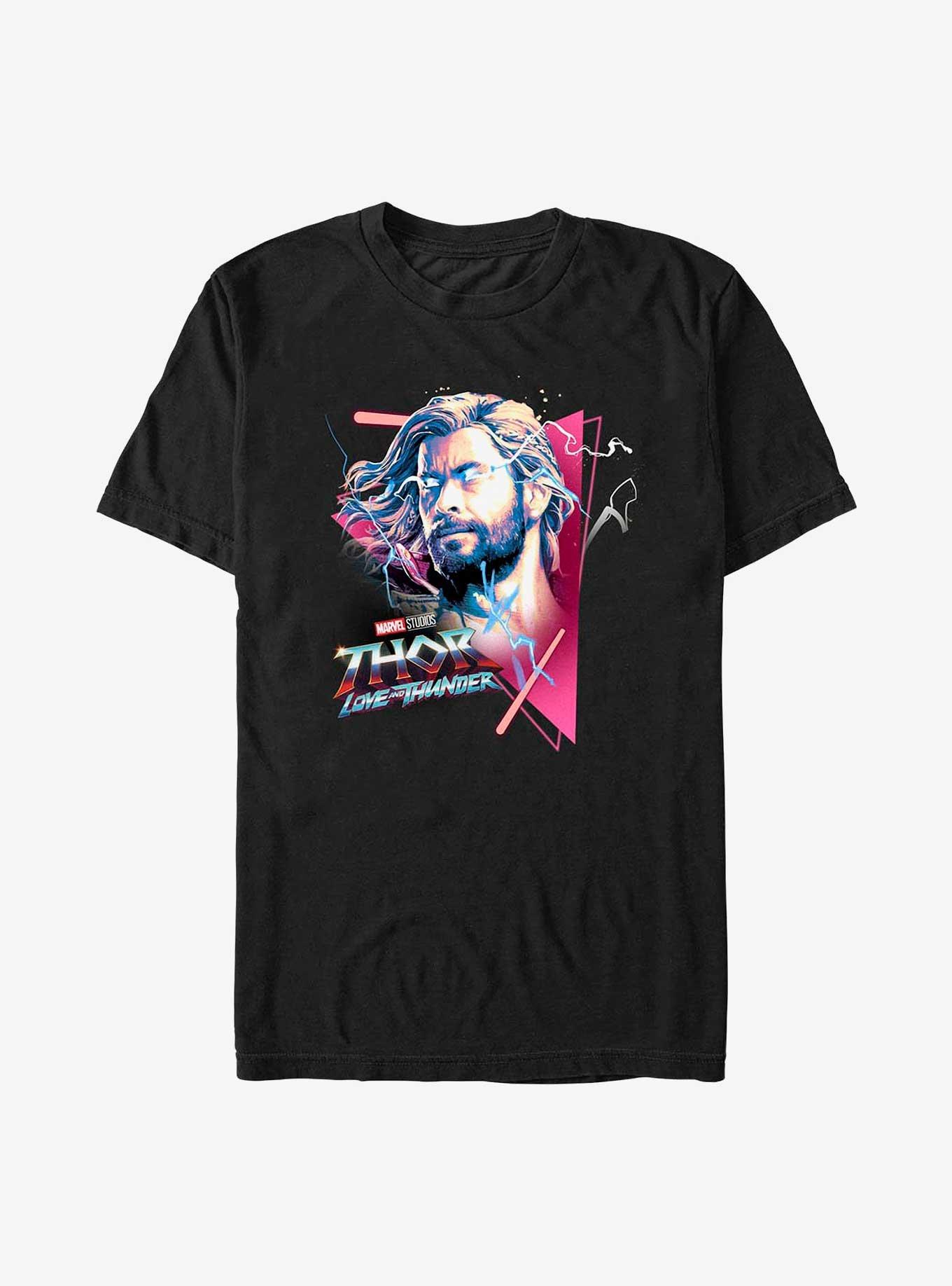 Marvel Thor: Love And Thunder Retro God T-Shirt, BLACK, hi-res