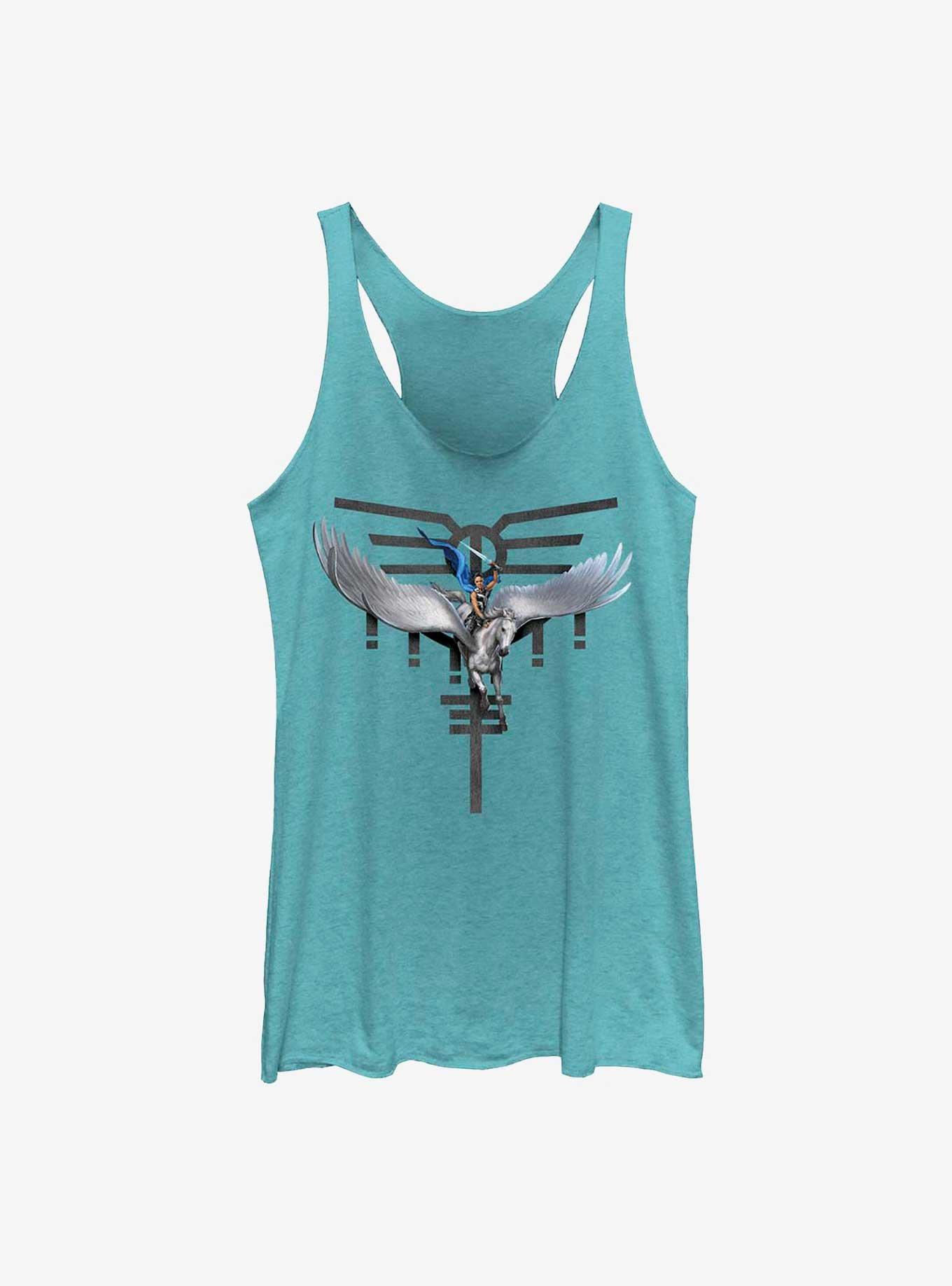 Marvel Thor: Love And Thunder Valkyrie Pegasus Womens Tank Top, TAHI BLUE, hi-res