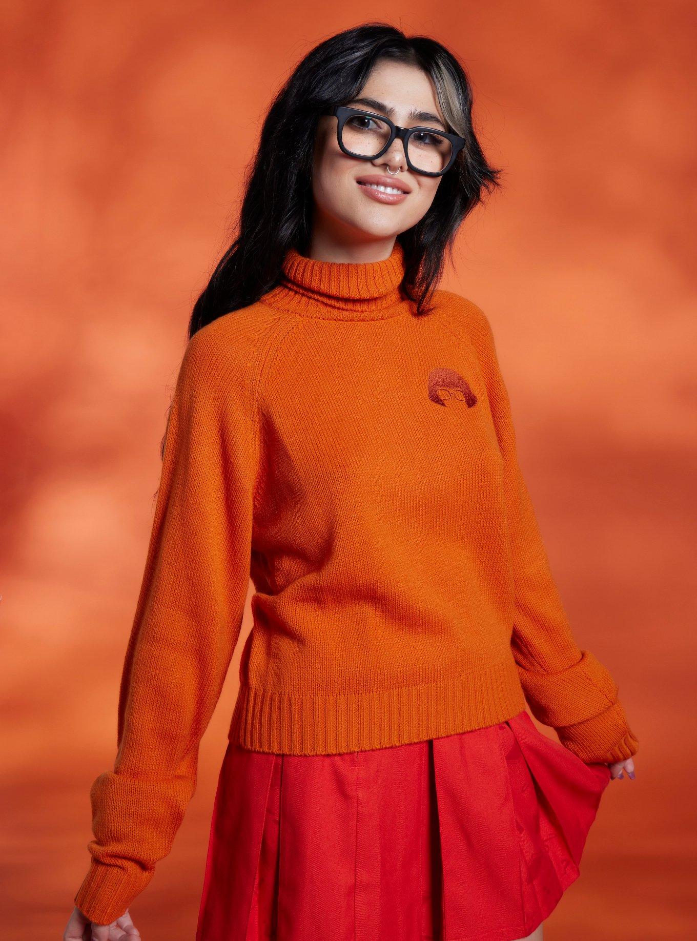 Scooby-Doo! Velma Turtleneck Girls Sweater, MULTI, hi-res