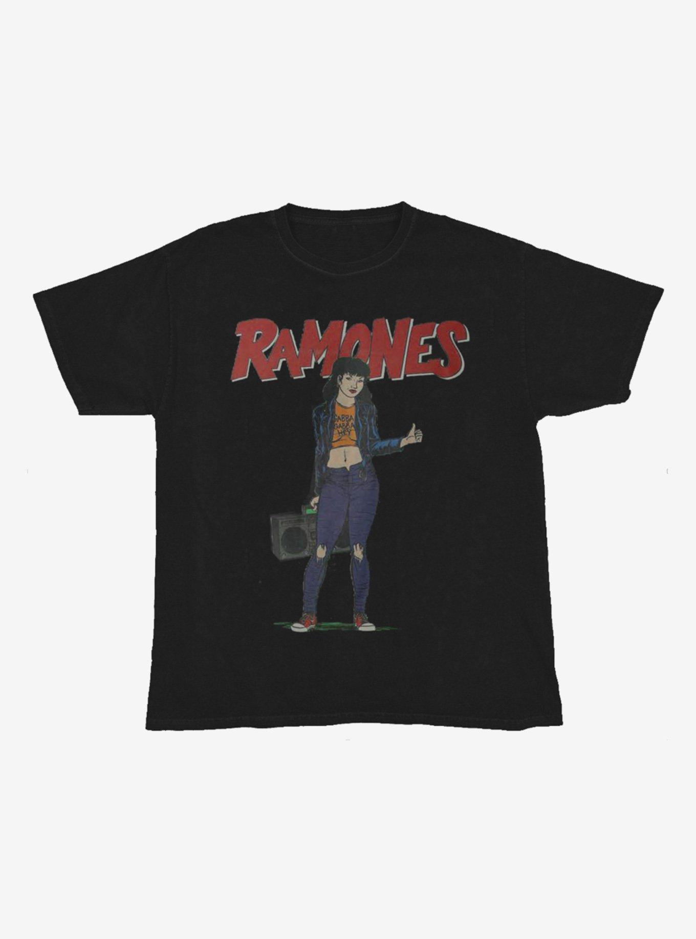 Ramones Punk Rock Girl Boyfriend Fit Girls T-Shirt, BLACK, hi-res