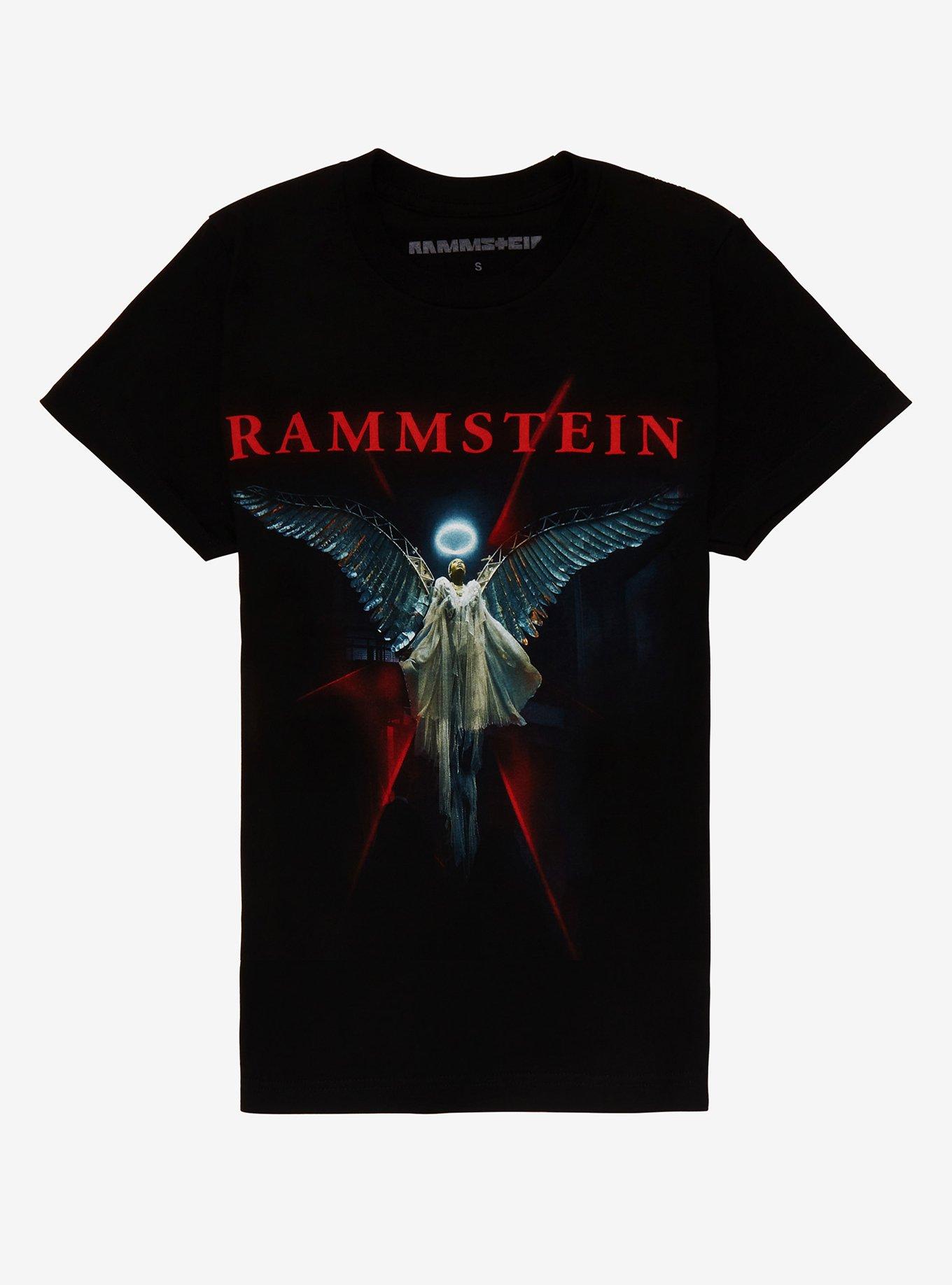 Rammstein Angel Boyfriend Fit Girls T-Shirt, BLACK, hi-res