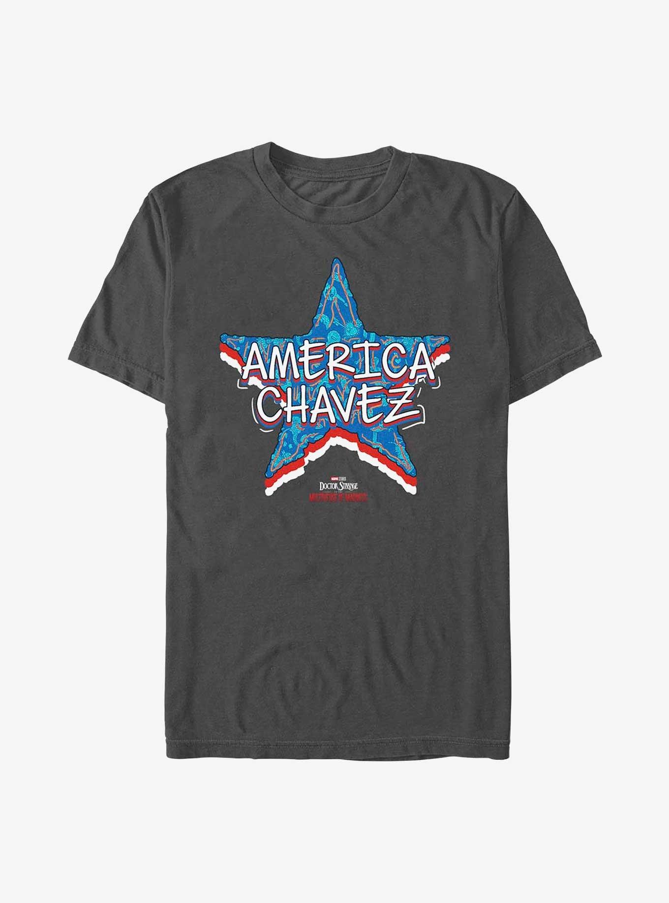 Marvel Doctor Strange In The Multiverse Of Madness Star America Chavez T-Shirt, CHARCOAL, hi-res