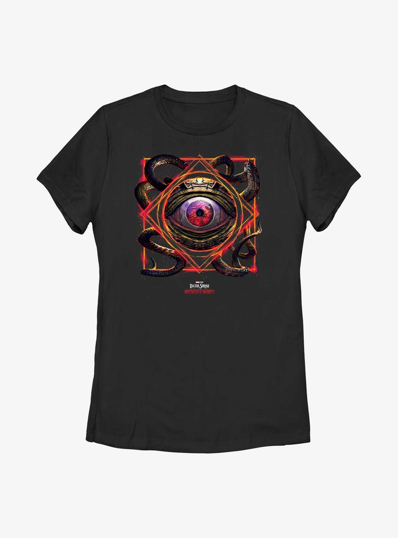 Marvel Doctor Strange In The Multiverse Of Madness Gargantos Eyeball Rune Womens T-Shirt, BLACK, hi-res