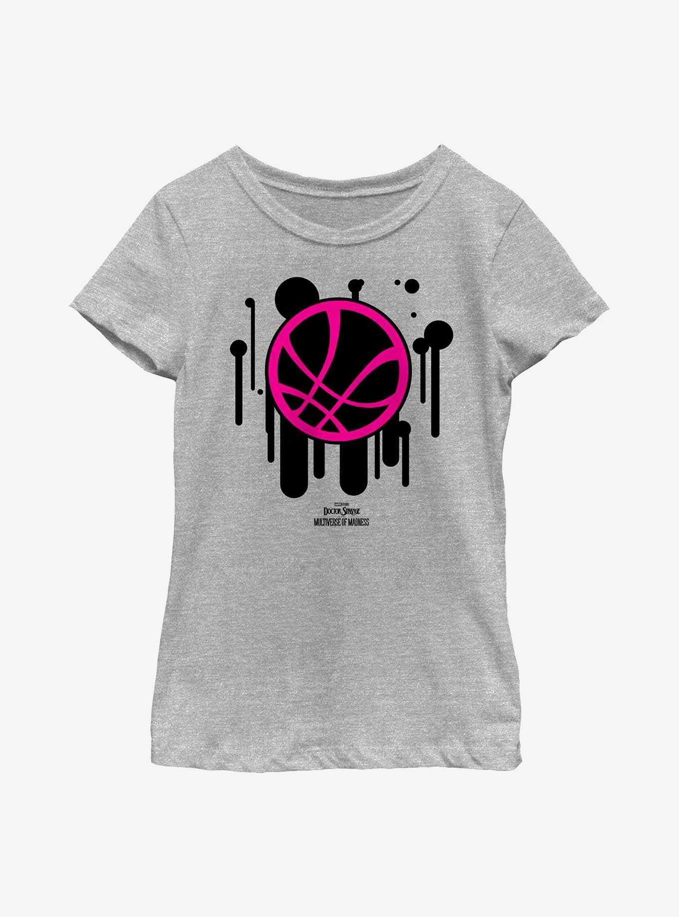 Marvel Doctor Strange In The Multiverse Of Madness Graffiti Drip Seal Youth Girls T-Shirt, , hi-res