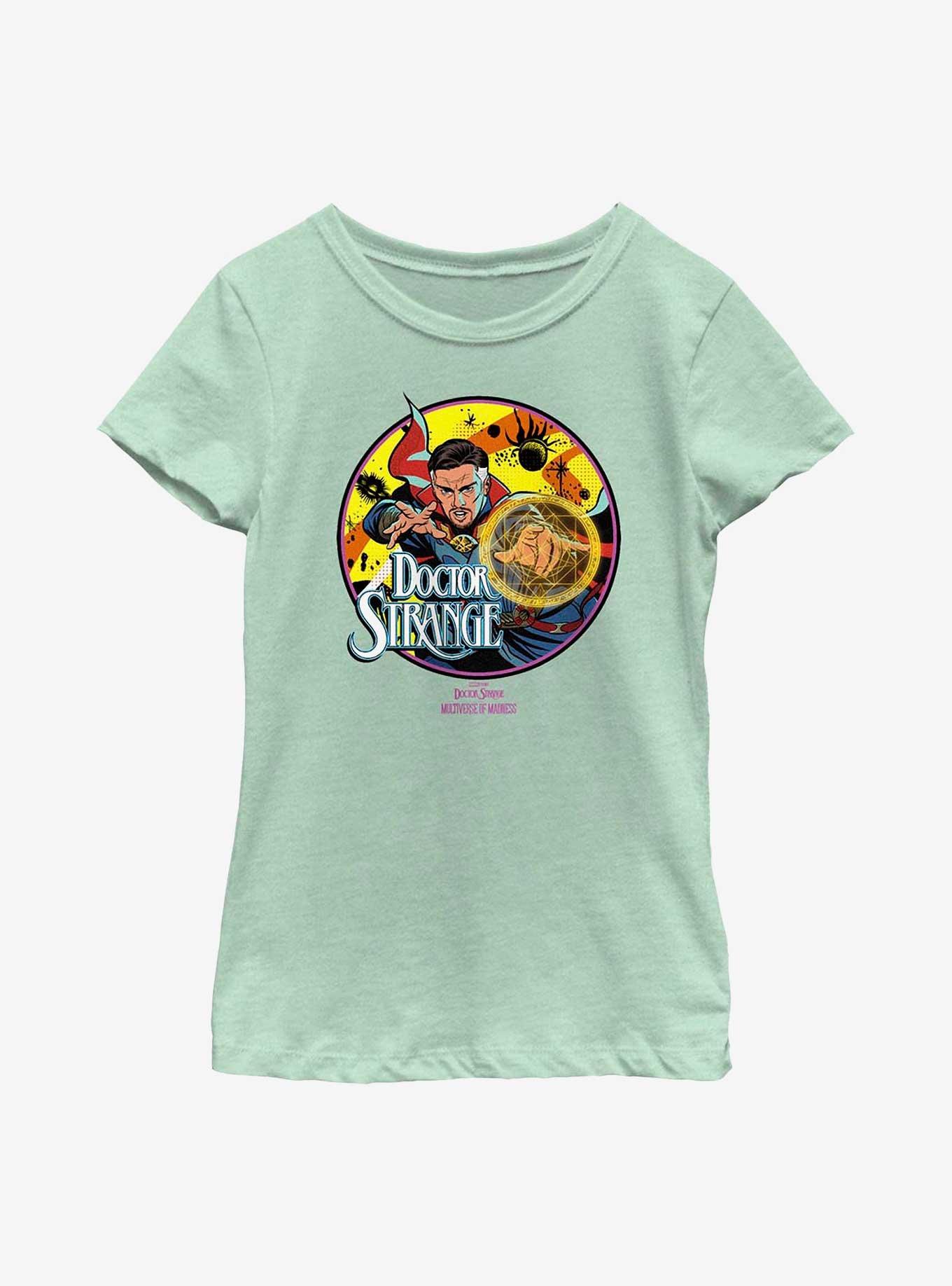 Marvel Doctor Strange In The Multiverse Of Madness Hero Badge Youth Girls T-Shirt, MINT, hi-res