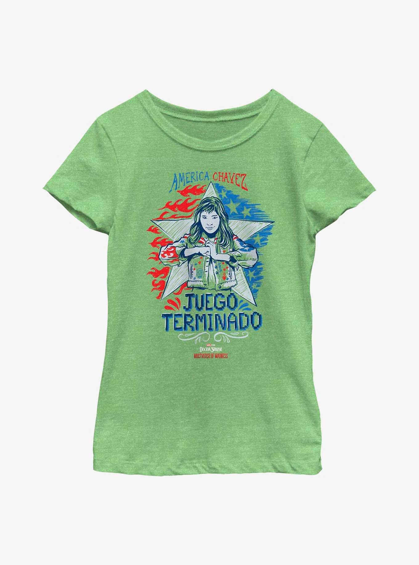 Marvel Doctor Strange In The Multiverse Of Madness Juego Terminado Youth Girls T-Shirt, GRN APPLE, hi-res