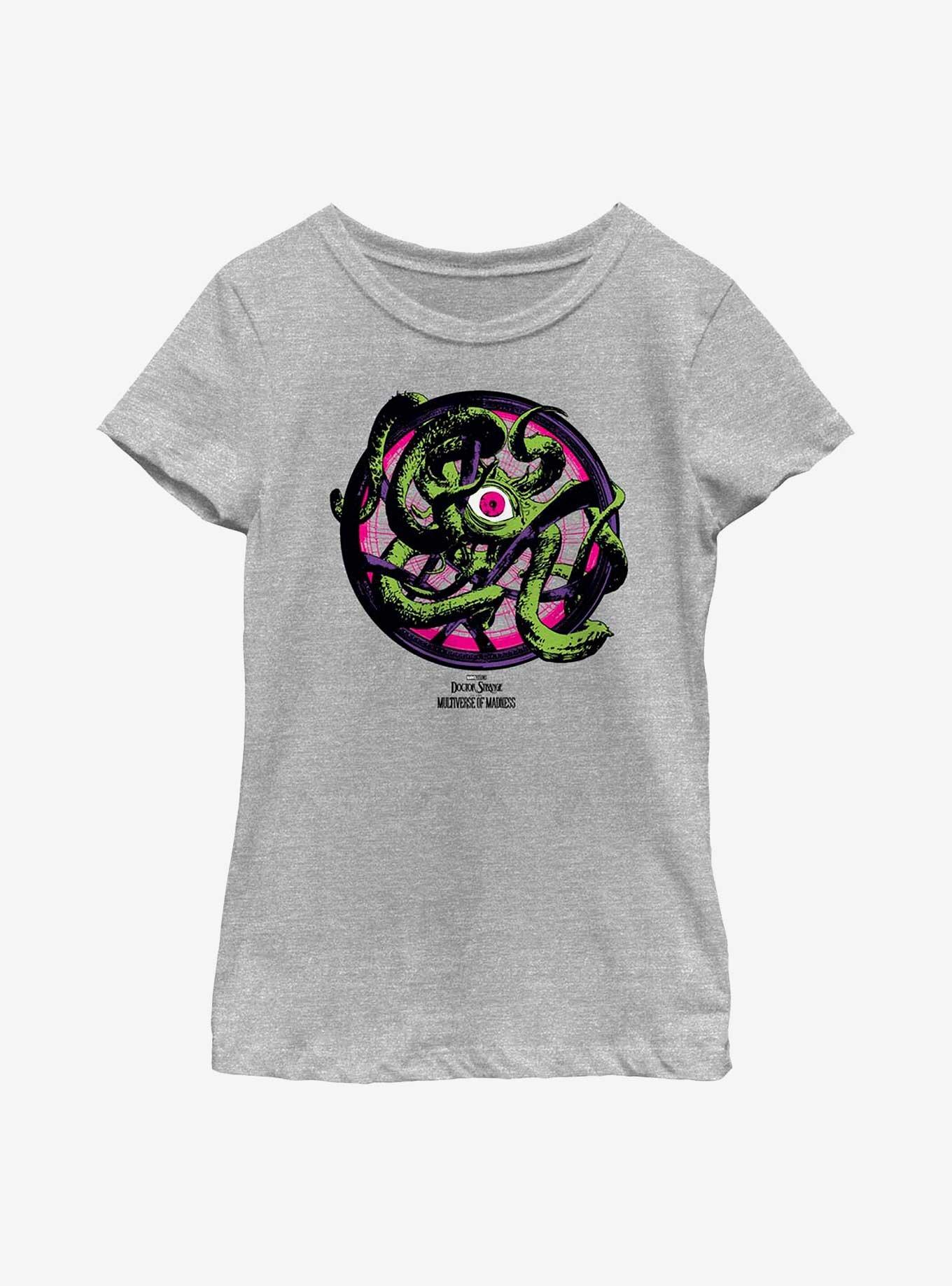Marvel Doctor Strange In The Multiverse Of Madness Gargantos Attack Youth Girls T-Shirt, ATH HTR, hi-res
