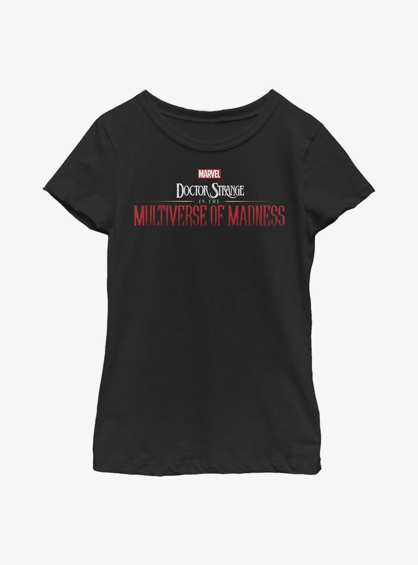 Marvel Doctor Strange In The Multiverse Of Madness Title Youth Girls T-Shirt, BLACK, hi-res