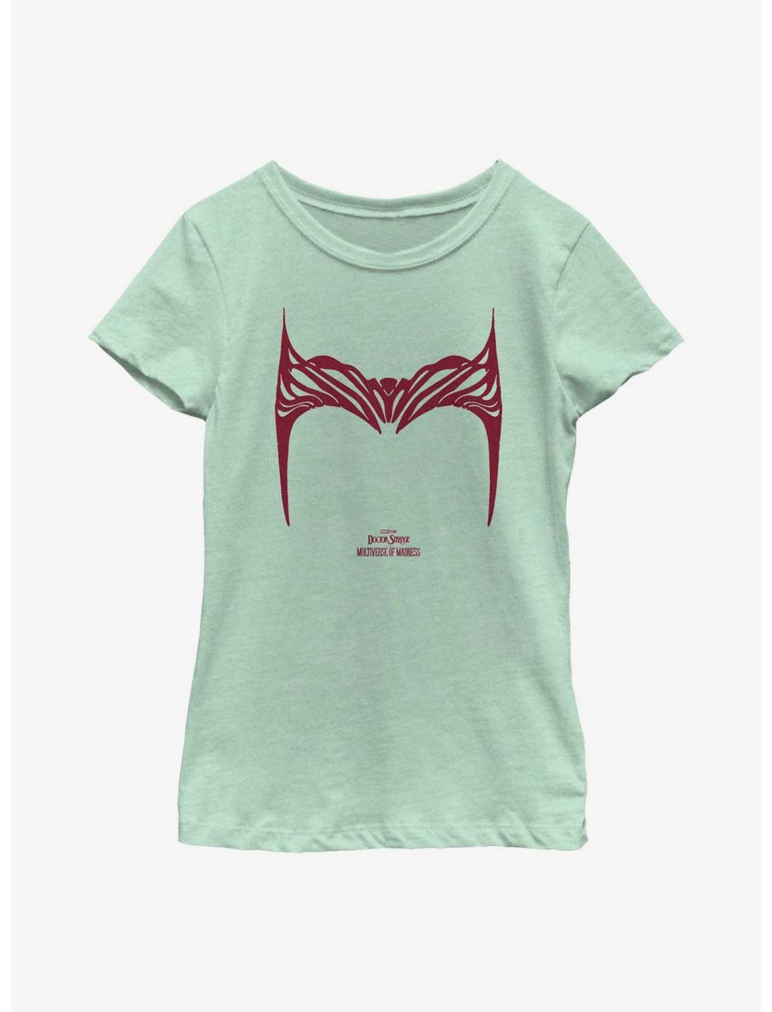 Marvel Doctor Strange In The Multiverse Of Madness Wanda Symbol Youth Girls T-Shirt, MINT, hi-res