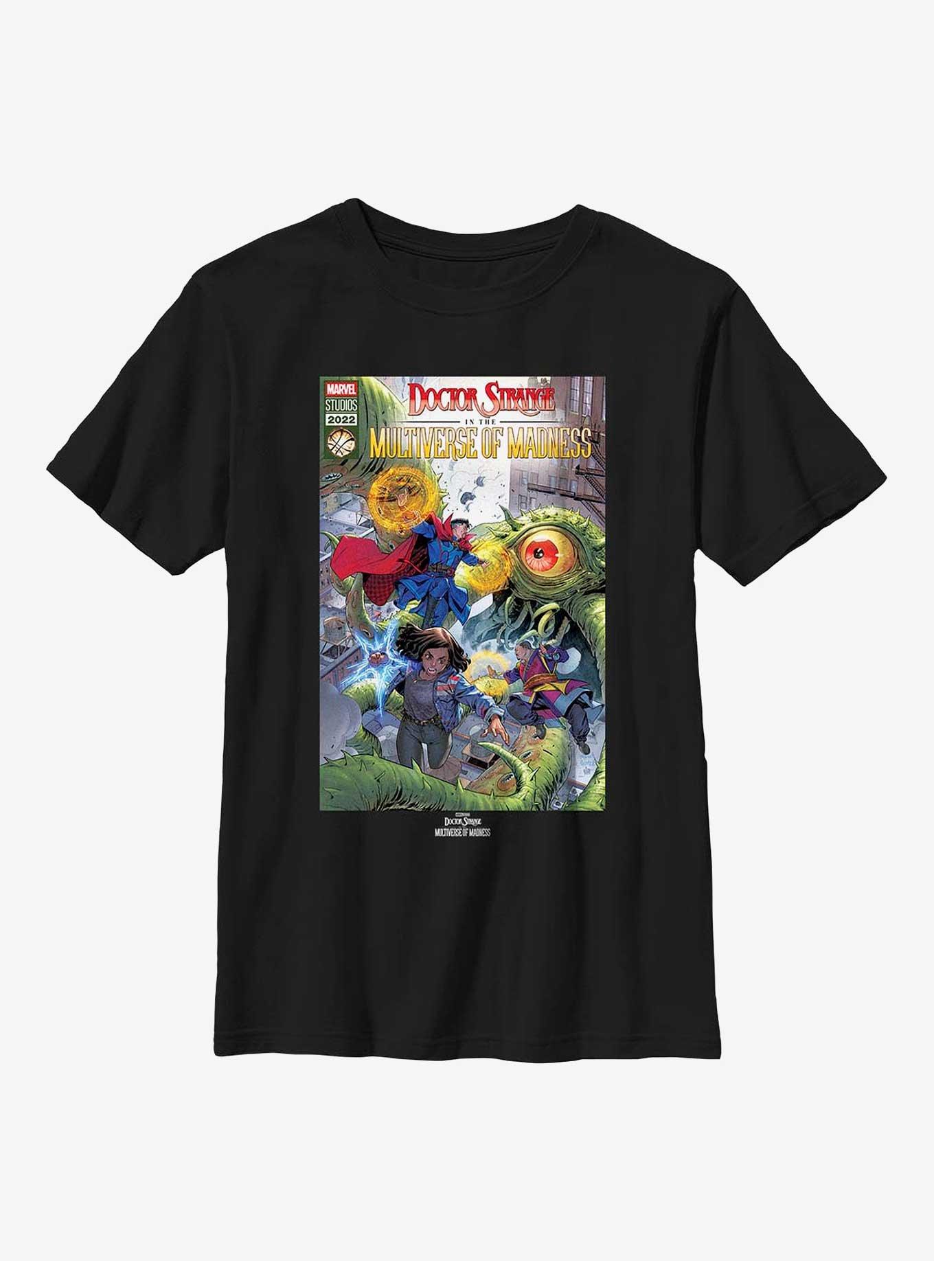 Marvel Doctor Strange In The Multiverse Of Madness Modern Comic Cover Youth T-Shirt, , hi-res