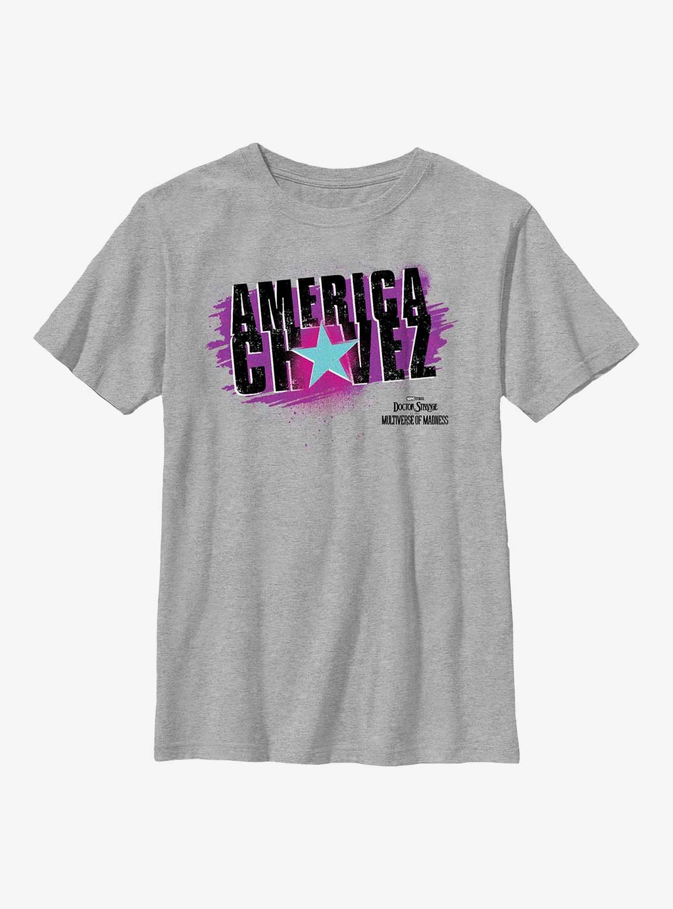 Marvel Doctor Strange In The Multiverse Of Madness Spray Paint Chavez Youth T-Shirt, ATH HTR, hi-res