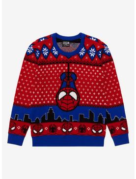 Marvel Spider-Man Chibi Spidey Youth Holiday Sweater - BoxLunch Exclusive, , hi-res