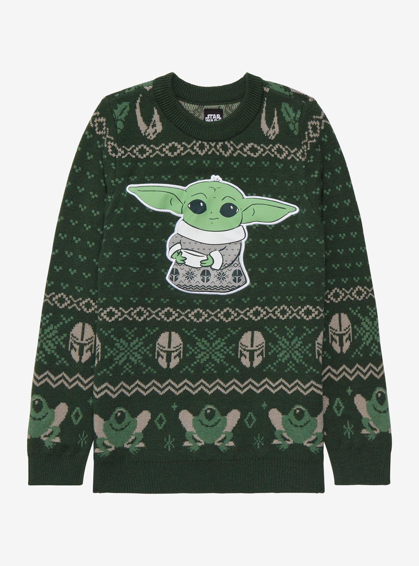 Cleveland Browns Cute Baby Yoda Grogu Holiday Party Ugly Christmas