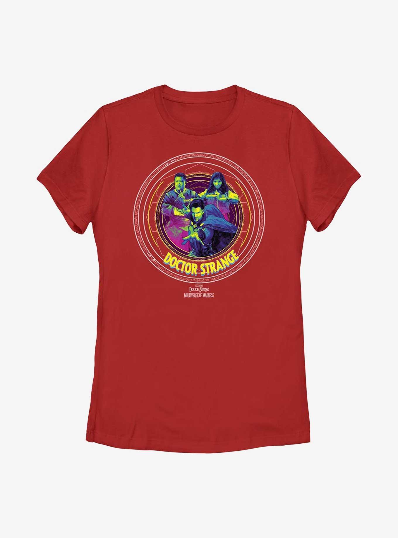 Marvel Doctor Strange In The Multiverse Of Madness Runes Badge Womens T-Shirt, RED, hi-res