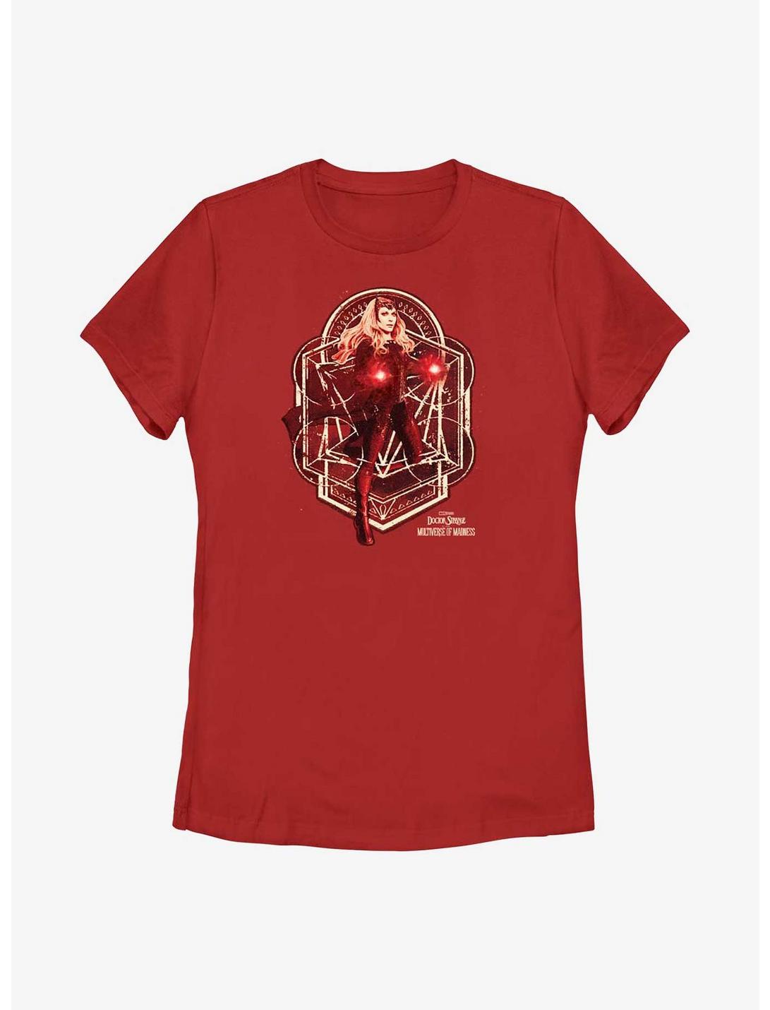 Marvel Doctor Strange In The Multiverse Of Madness Scarlet Witch Magic Womens T-Shirt, RED, hi-res