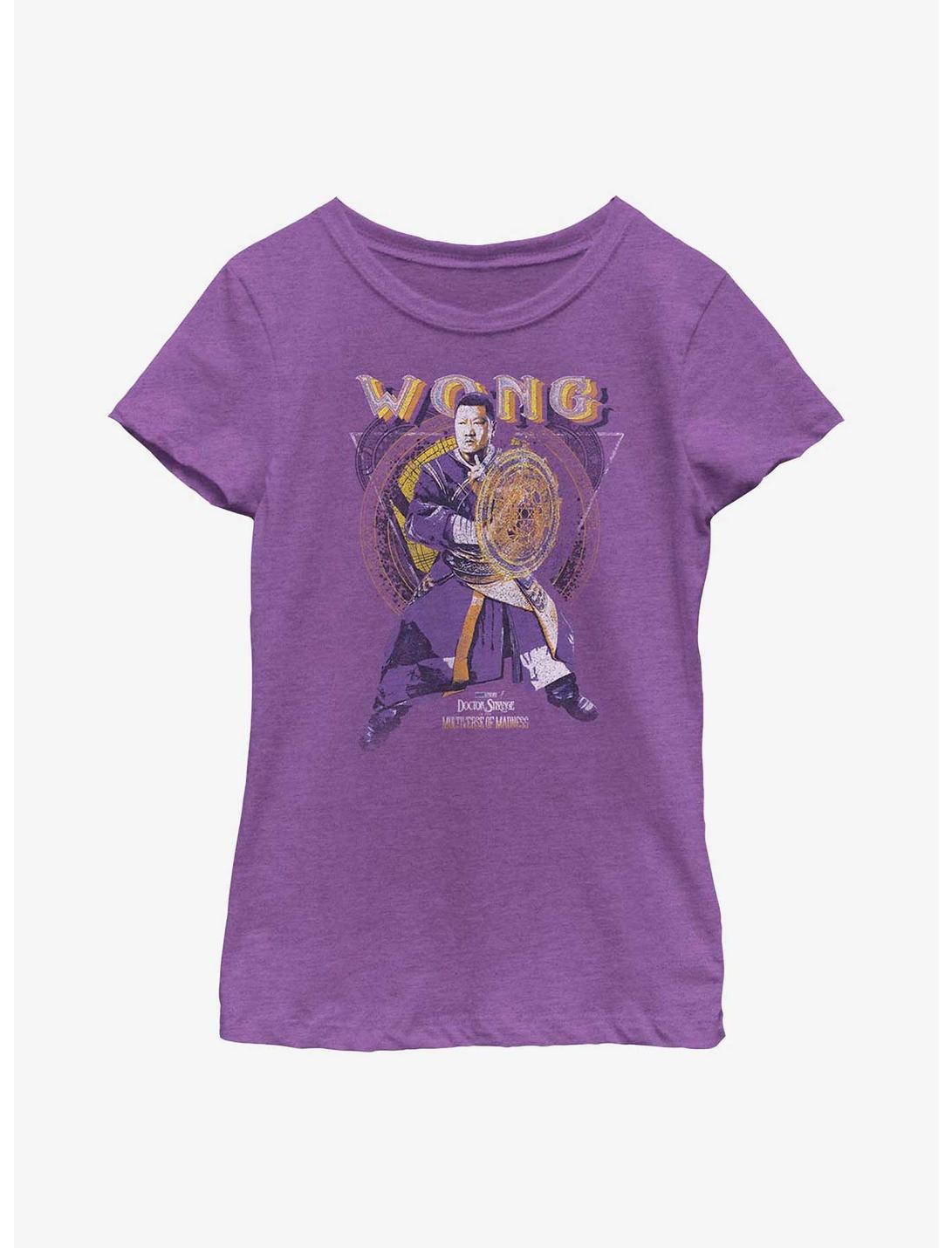 Marvel Doctor Strange In The Multiverse Of Madness Wong Sorcerer Youth Girls T-Shirt, PURPLE BERRY, hi-res
