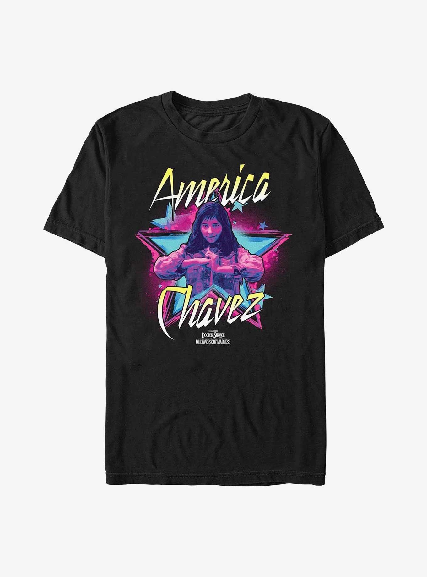 Marvel Doctor Strange In The Multiverse Of Madness America Chavez Star T-Shirt, BLACK, hi-res