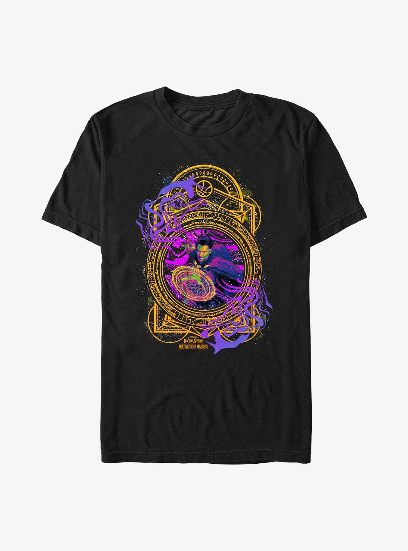 Marvel Doctor Strange In The Multiverse Of Madness Neon Spell T-Shirt, BLACK, hi-res