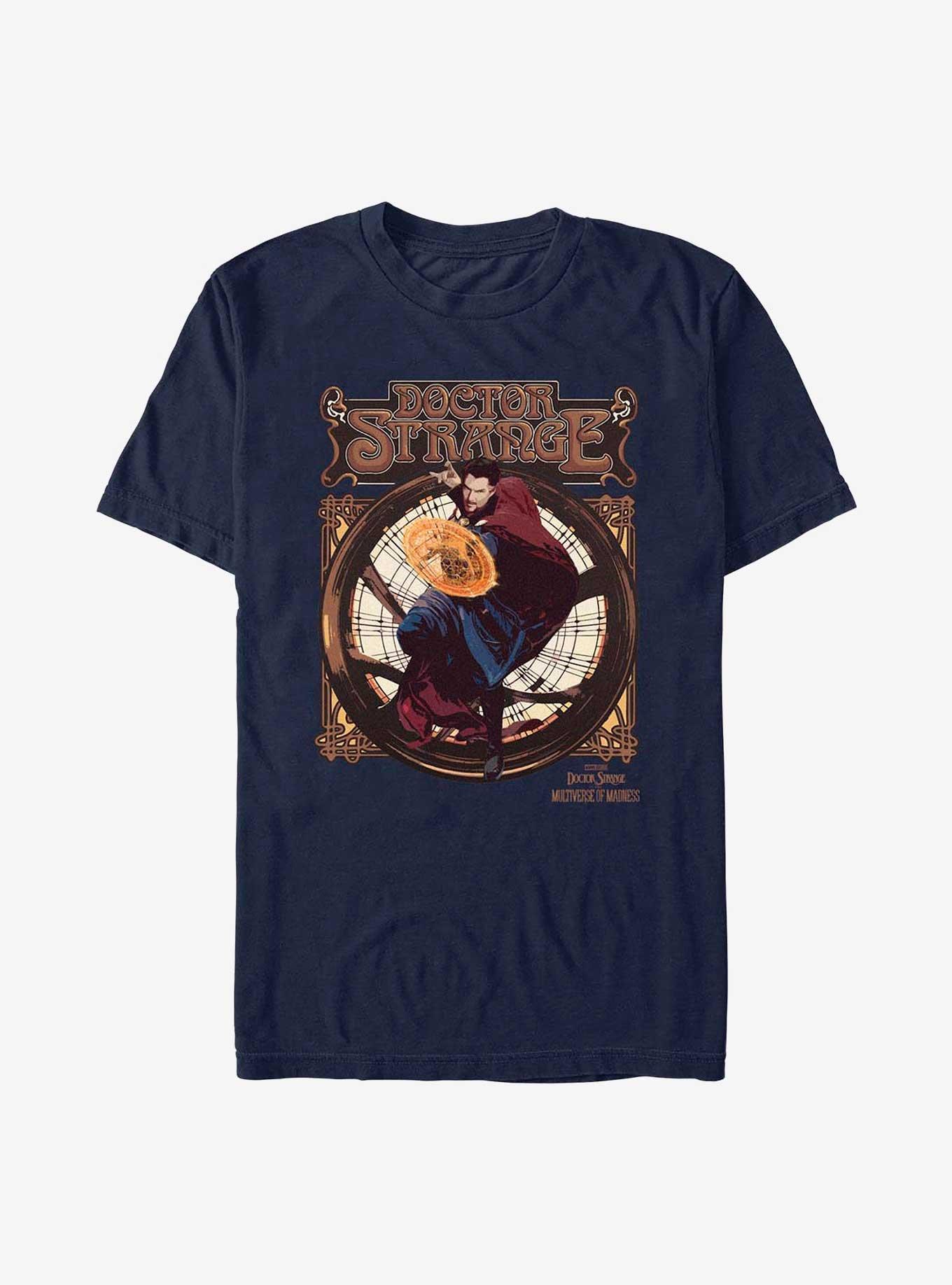 Marvel Doctor Strange In The Multiverse Of Madness Retro Seal T-Shirt, NAVY, hi-res