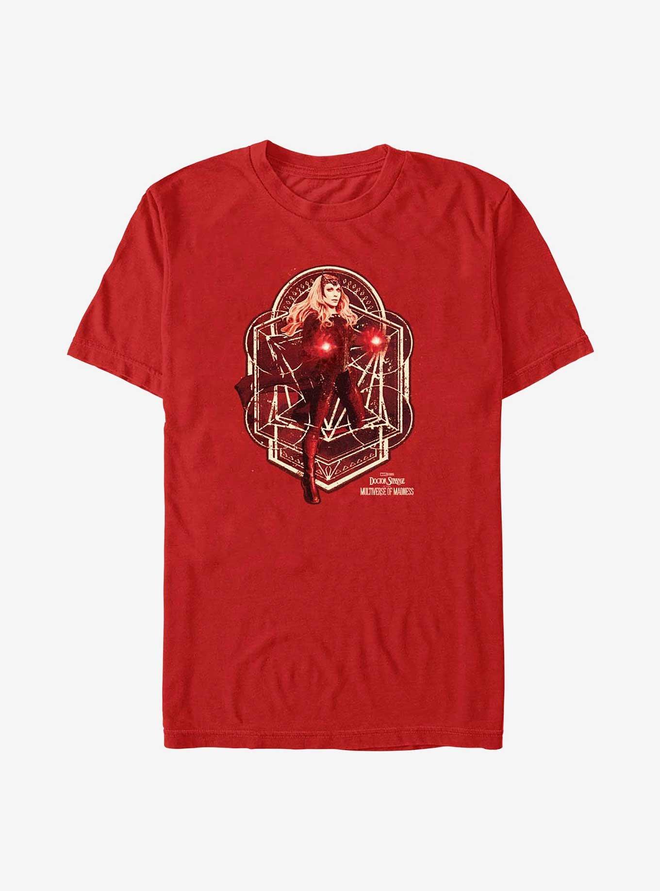 Marvel Doctor Strange In The Multiverse Of Madness Scarlet Witch Magic T-Shirt, RED, hi-res