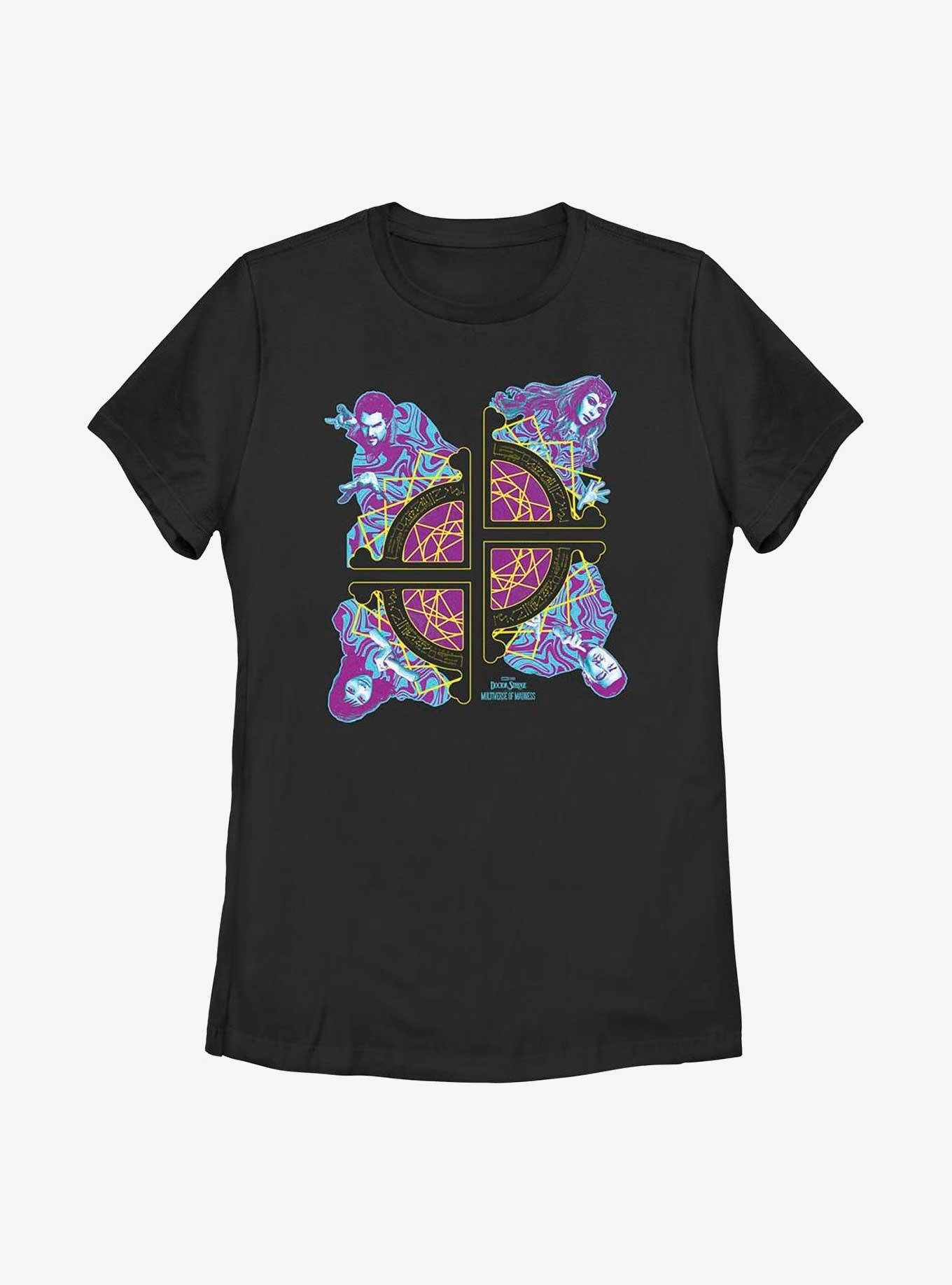 Marvel Doctor Strange In The Multiverse Of Madness Group Portal Womens T-Shirt, BLACK, hi-res