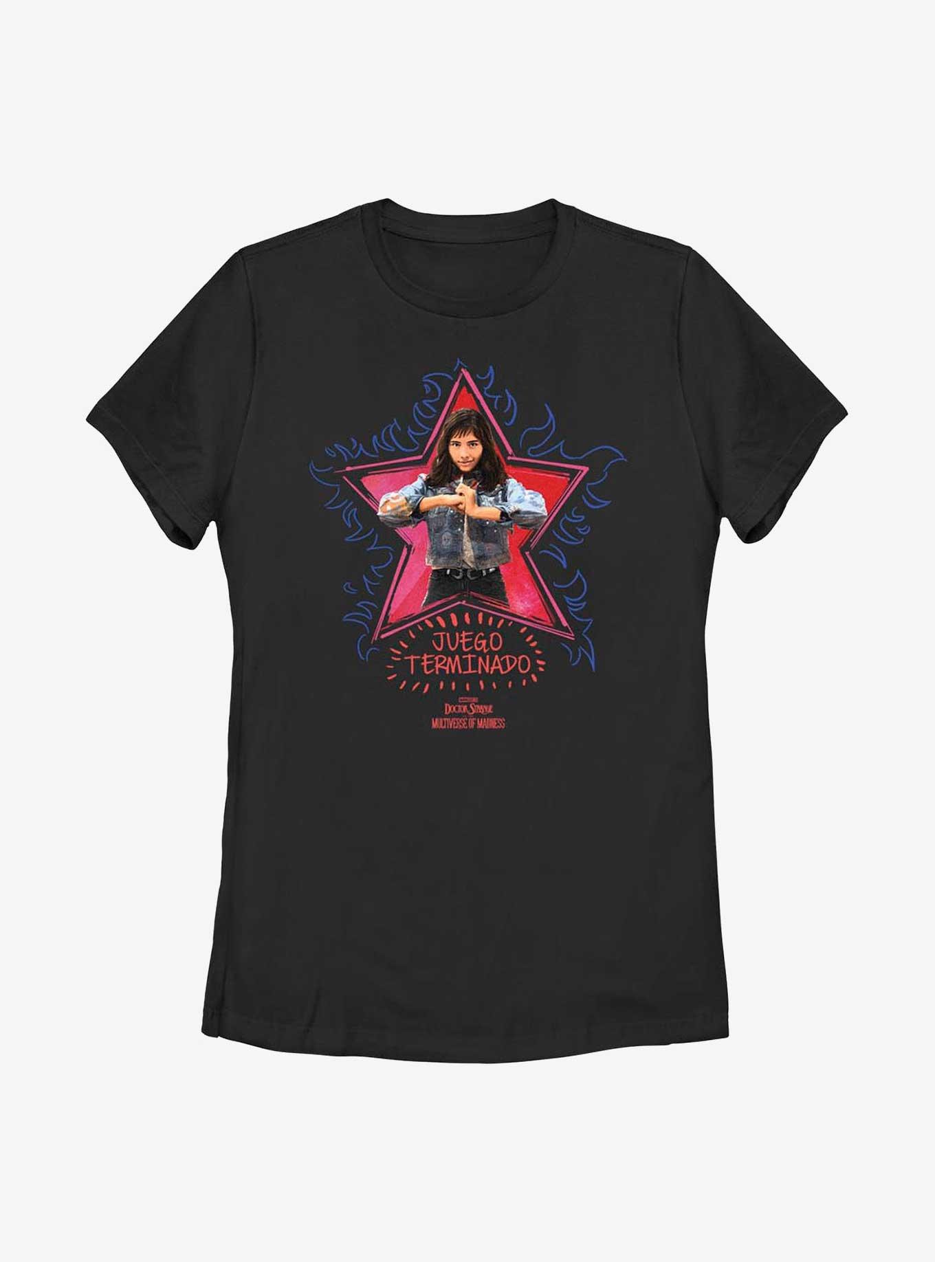 Marvel Doctor Strange In The Multiverse Of Madness Juego Terminado Star Womens T-Shirt, BLACK, hi-res