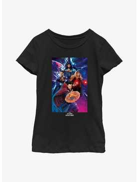 Marvel Doctor Strange In The Multiverse Of Madness Group Poster Youth Girls T-Shirt, , hi-res
