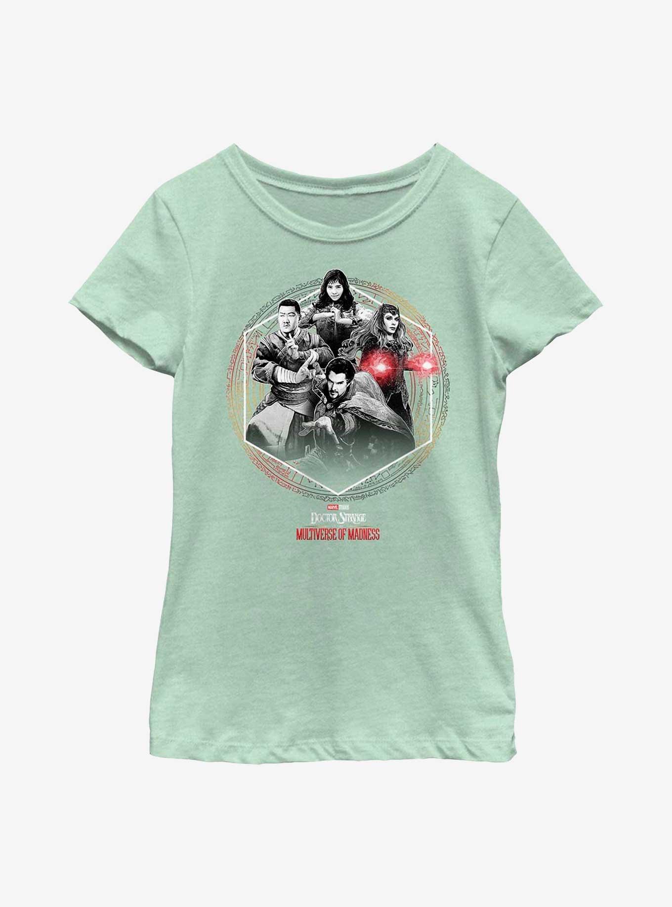 Marvel Doctor Strange In The Multiverse Of Madness Group Together Youth Girls T-Shirt, MINT, hi-res