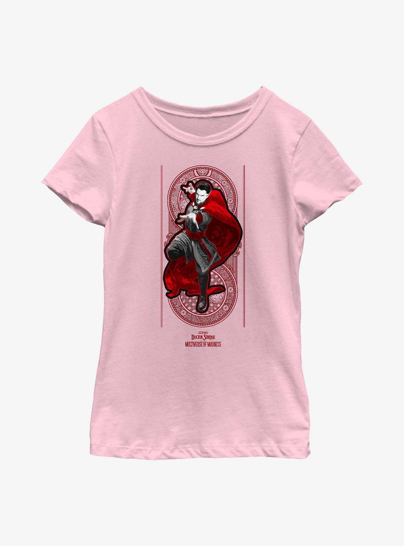 Marvel Doctor Strange In The Multiverse Of Madness Sorcerer Youth Girls T-Shirt, PINK, hi-res