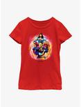 Marvel Doctor Strange In The Multiverse Of Madness Strong Youth Girls T-Shirt, RED, hi-res