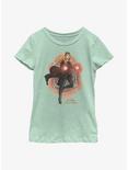 Marvel Doctor Strange In The Multiverse Of Madness Scarlet Witch Mandala Youth Girls T-Shirt, MINT, hi-res