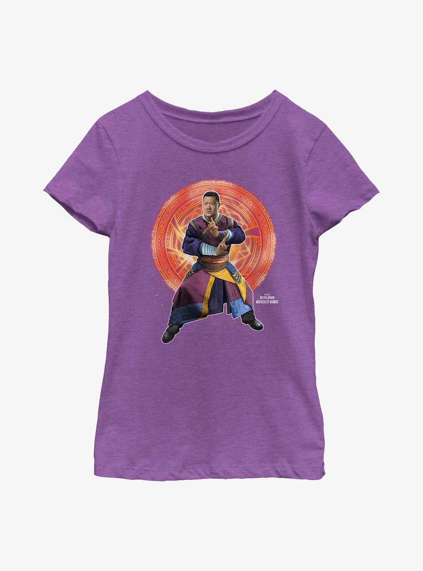 Marvel Doctor Strange In The Multiverse Of Madness Wong Hero Style Youth Girls T-Shirt, PURPLE BERRY, hi-res