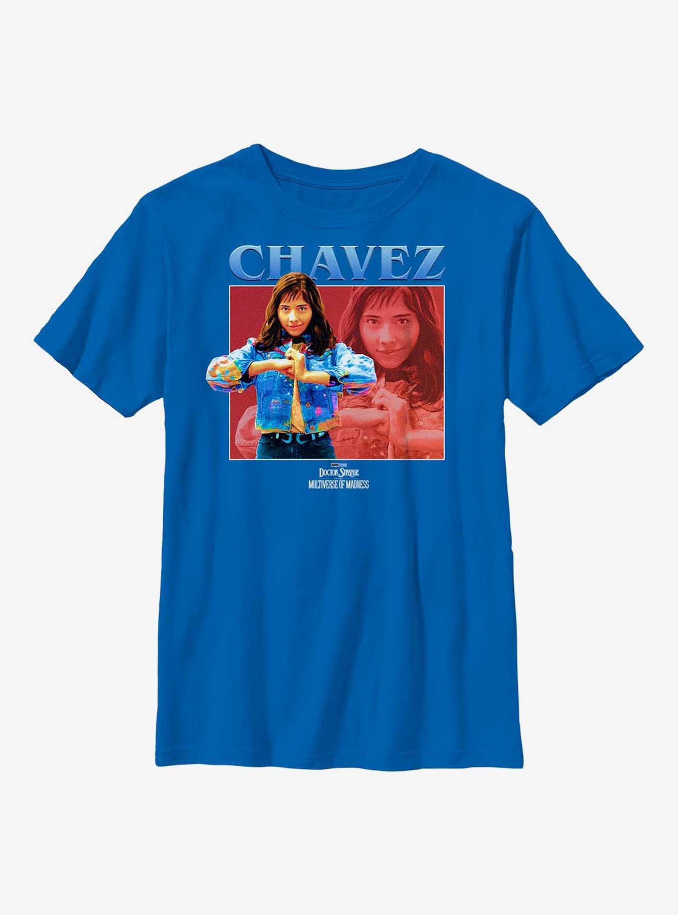 Marvel Doctor Strange In The Multiverse Of Madness Chavez Square Youth T-Shirt, ROYAL, hi-res
