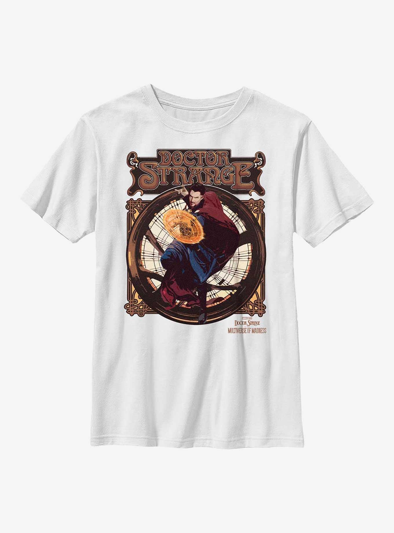 Marvel Doctor Strange In The Multiverse Of Madness Retro Seal Youth T-Shirt, WHITE, hi-res
