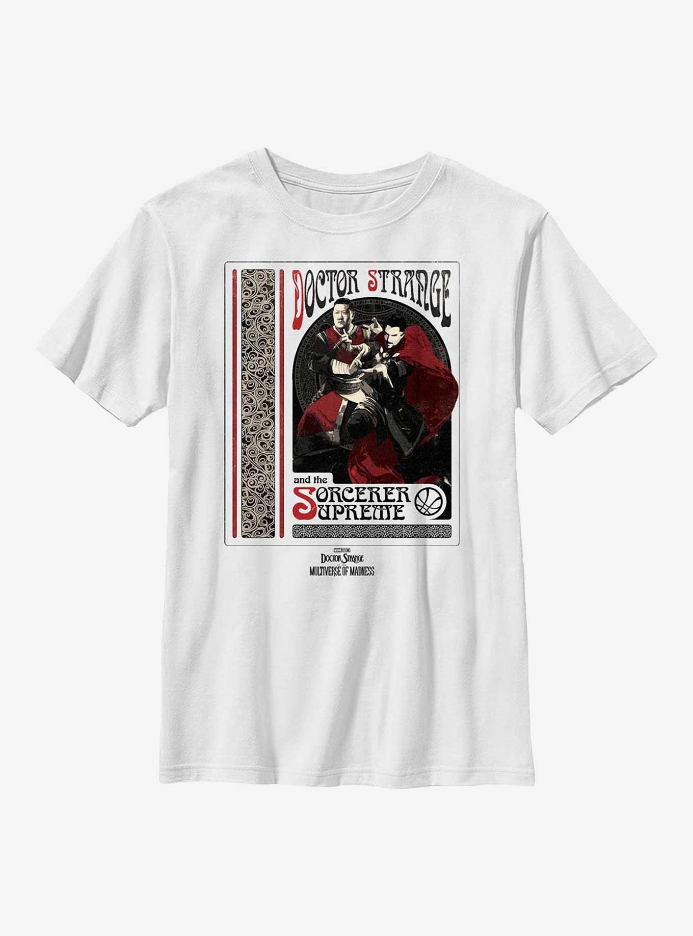 Marvel Doctor Strange In The Multiverse Of Madness Sorcerer Supreme Youth T-Shirt, WHITE, hi-res