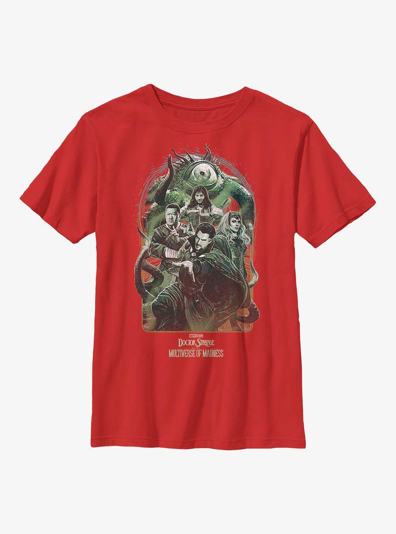 Marvel Doctor Strange In The Multiverse Of Madness Group Youth T-Shirt, , hi-res